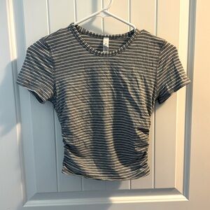 Grey Lululemon crop top